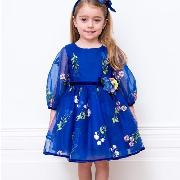 David Charles gold label girls dress